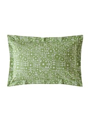 Orla Kiely Basil Green Criss Cross Stem Duvet Cover and Pillowcase 100% Cotton Set - Image 6 of 8