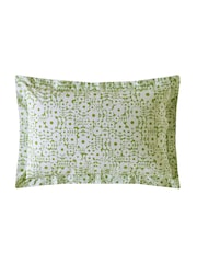 Orla Kiely Basil Green Criss Cross Stem Duvet Cover and Pillowcase 100% Cotton Set - Image 7 of 8