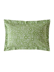Orla Kiely Set of 2 Basil Green Criss Cross Stem Pillowcases - Image 3 of 5