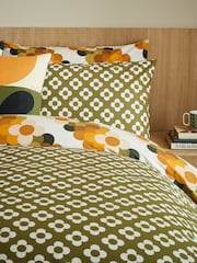 Orla Kiely Multi Retro Flower Stripe Duvet Cover and Pillowcase 100% Cotton Set - Image 3 of 7