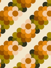 Orla Kiely Multi Retro Flower Stripe Duvet Cover and Pillowcase 100% Cotton Set - Image 7 of 7