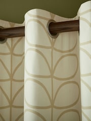 Orla Kiely Natural Linear Stem Eyelet Curtains - Image 2 of 3