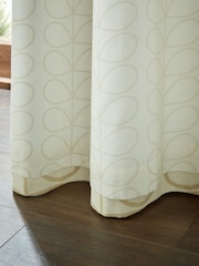 Orla Kiely Natural Linear Stem Eyelet Curtains - Image 3 of 3