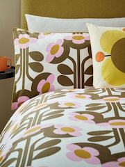 Juego de funda de edredón y funda de almohada de algodón 100 % con diseño de tulipán de Orla Kiely - Imagen 2 de 5