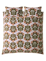 Juego de funda de edredón y funda de almohada de algodón 100 % con diseño de tulipán de Orla Kiely - Imagen 3 de 5