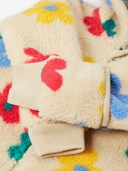 Frugi Flowers Cosy Snuggle Suit Cream All-In-One - Imagen 6 de 8