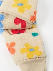 Frugi Flowers Cosy Snuggle Suit Cream All-In-One - Imagen 8 de 8