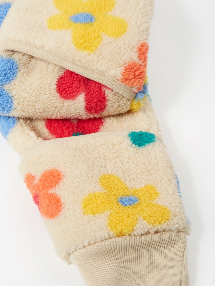 Frugi Flowers Cosy Snuggle Suit Cream All-In-One - Imagen 8 de 8