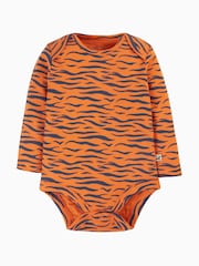 Frugi Striped Tiger Bodies 2 Pack - Image 2 of 5