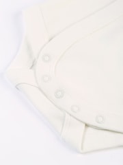 Frugi Baby Animal Print White Outfit Set - Imagen 4 de 5