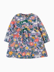 Frugi Purple Flower All Over Print Dress - Image 2 of 5