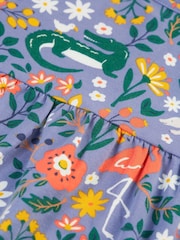 Frugi Purple Flower All Over Print Dress - Image 3 of 5