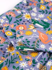 Frugi Purple Flower All Over Print Dress - Image 5 of 5