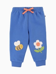 Frugi Blue Flower Bee Knee Patch Crawlers - Image 1 of 5