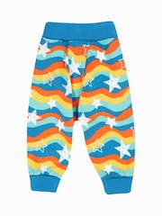 Frugi Blue Wavy Stars Cosy Parsnip Pants - Image 1 of 4