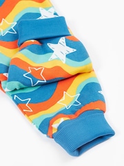 Frugi Blue Wavy Stars Cosy Parsnip Pants - Image 3 of 4