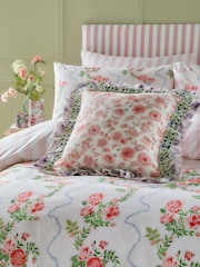 Cath Kidston Pink Flutter Duvet Cover and Pillowcase 100% Cotton Set - Image 2 of 8