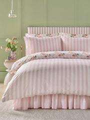 Cath Kidston Pink Flutter Duvet Cover and Pillowcase 100% Cotton Set - Image 3 of 8