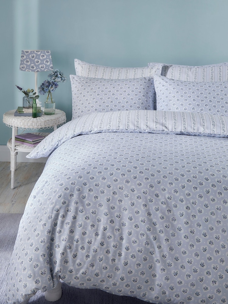 Cath Kidston Ticking Stripe Duvet Cover and Pillowcase 100% Cotton Set - صورة 2 من 8 Cath Kidston Ticking Stripe Duvet Cover and Pillowcase 100% Cotton Set - صورة 2 من 8