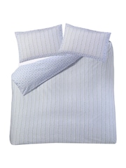 Cath Kidston Blue Ticking Stripe Duvet Cover and Pillowcase 100% Cotton Set - Image 5 of 8