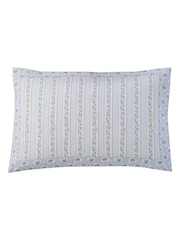 Cath Kidston Blue Ticking Stripe Duvet Cover and Pillowcase 100% Cotton Set - Image 6 of 8