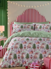 Cath Kidston Multi Dolls House Duvet Cover and Pillowcase 100% Cotton Set - Image 1 of 7
