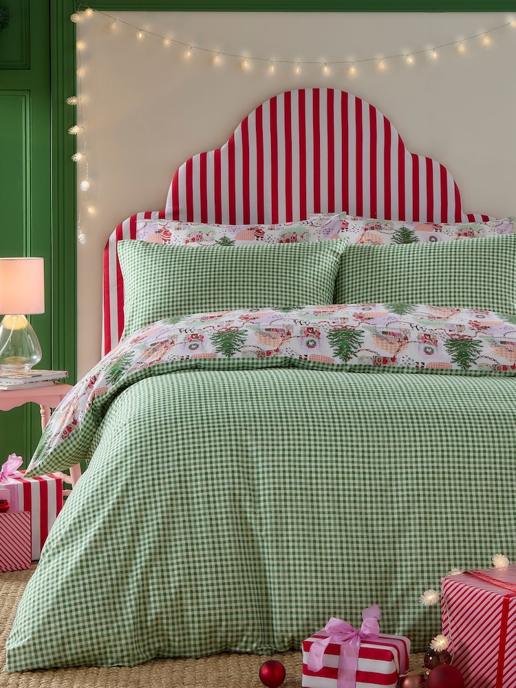 Cath Kidston Multi Dolls House Duvet Cover and Pillowcase 100% Cotton Set - Image 2 of 7
