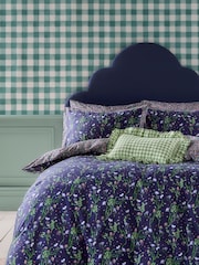 Cath Kidston Navy Nightshade Duvet Cover and Pillowcase 100% Cotton Set - Image 1 of 7