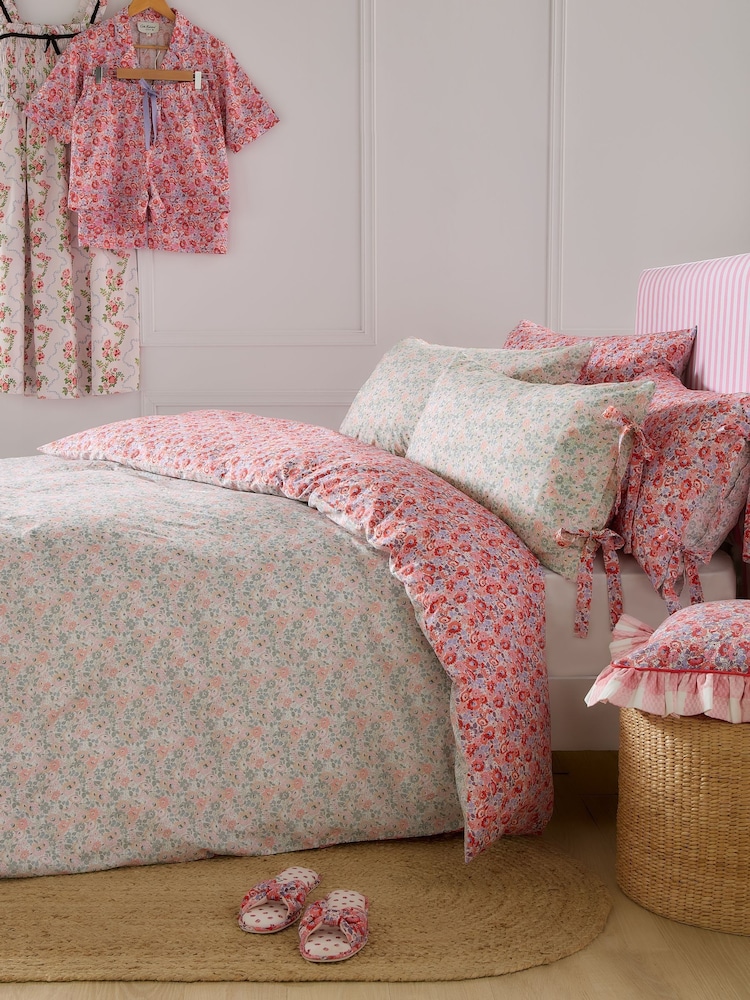 Cath Kidston Pink Ditsy Archive Duvet Cover and Pillowcase 100% Cotton Set - Image 2 of 7