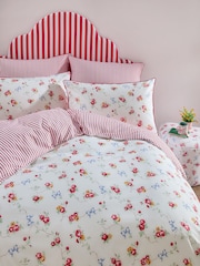 Cath Kidston Multi Rows And Bows Duvet Cover and Pillowcase 100% Cotton Set - Image 1 of 8