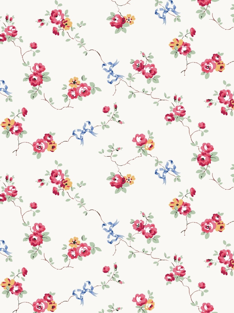 Cath Kidston Multi Rows And Bows Duvet Cover and Pillowcase 100% Cotton Set - Image 8 of 8
