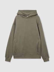 LES 100 CIEL Khaki Reiss | Les 100 Ciels Modal-Blend Jersey Hoodie - Image 2 of 6