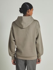 LES 100 CIEL Khaki Reiss | Les 100 Ciels Modal-Blend Jersey Hoodie - Image 4 of 6