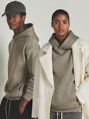 LES 100 CIEL Khaki Reiss | Les 100 Ciels Modal-Blend Jersey Hoodie - Image 6 of 6