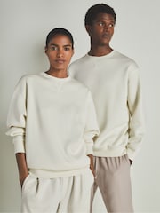 Creme - LES 100 CIEL Reiss | Les 100 Ciels Oversized Sweatshirt - Bild 7 von 7