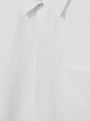 Reiss White Vero Reiss | Les 100 Ciels Cotton-Blend Poplin Shirt - Image 7 of 7