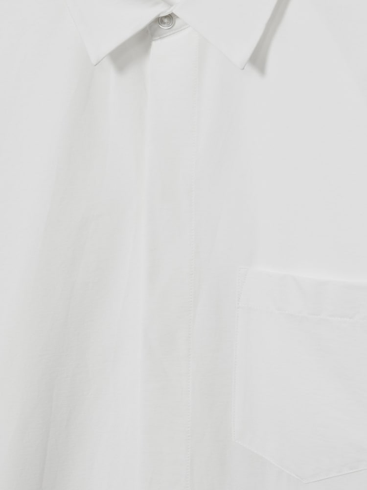 Reiss White Vero Reiss | Les 100 Ciels Cotton-Blend Poplin Shirt - Image 7 of 7