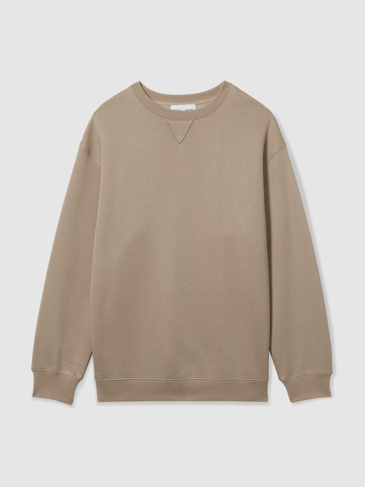 Camel - LES 100 CIEL Reiss | Les 100 Ciels Oversized Sweatshirt - Bild 2 von 5