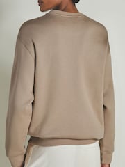 Camel - LES 100 CIEL Reiss | Les 100 Ciels Oversized Sweatshirt - Bild 3 von 5