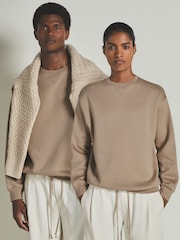 Camel - LES 100 CIEL Reiss | Les 100 Ciels Oversized Sweatshirt - Bild 5 von 5