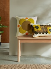 Orla Kiely Atomic Flower 100% Cotton Cushion - صورة 1 من 2