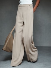 Pantalon large à boutons sur le devant Reiss Coraline - Image 4 de 6