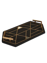 Fifty Five South Black Oriana Slate Tray - Image 1 of 6
