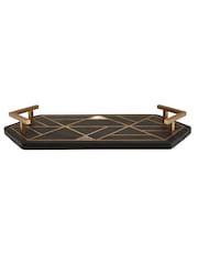 Fifty Five South Black Oriana Slate Tray - Image 2 of 6