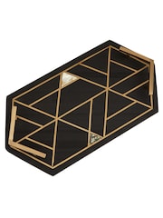 Fifty Five South Black Oriana Slate Tray - Image 3 of 6