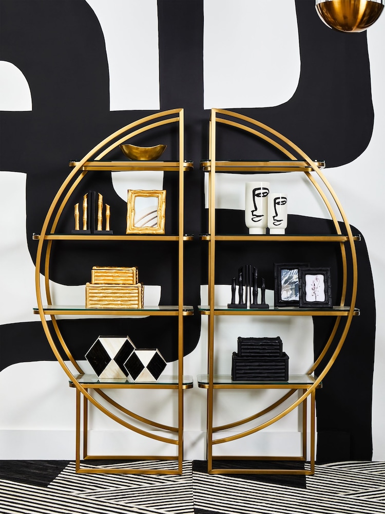 Fifty Five South Hiba Bamboo Effect Trinket Box - Imagen 2 de 6