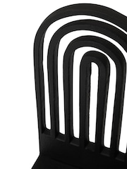 Fifty Five South Set of 2 Black Rubi Arched Bookends - Image 5 of 6