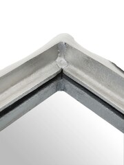 Fifty Five South Silver Hiba Bamboo Effect Mirrored Tray - Image 4 of 6