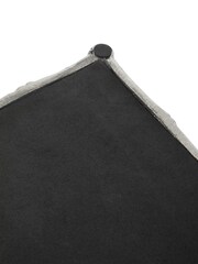 Fifty Five South Silver Hiba Bamboo Effect Mirrored Tray - Image 6 of 6