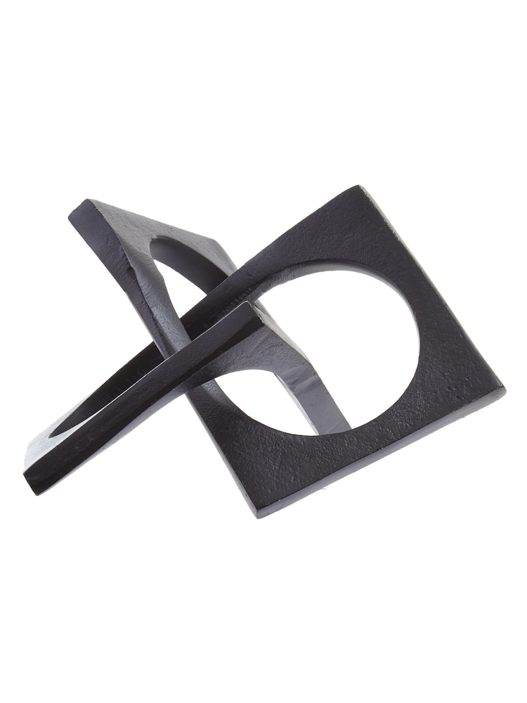 Fifty Five South Black Prato Abstract Ornaments Sculpture - Image 1 of 1